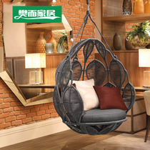 Net red birds nest hanging chair swing basket rattan chair outdoor courtyard indoor floor-to-ceiling home cradle balcony single large hammock