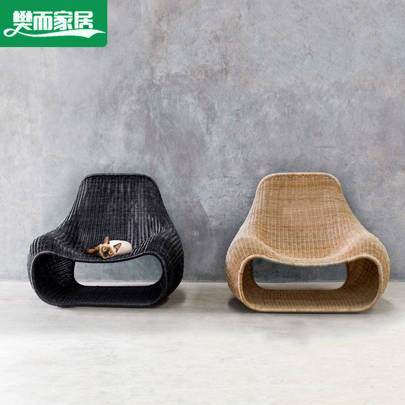 Outdoor sofa creative balcony sofa chair vine edited residential courtyard leisure lazy sofa Southeast Asian vine chair