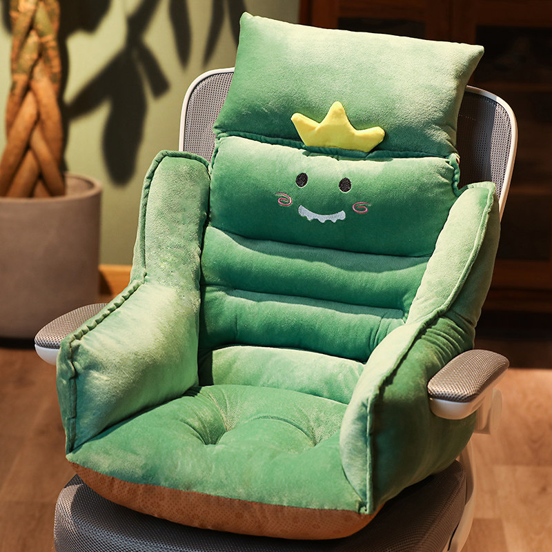 Cushion office Sitting Chair Cushion Chair Mat on the floor with a backrest leaning back to the pillow Students add a high seat back cushion