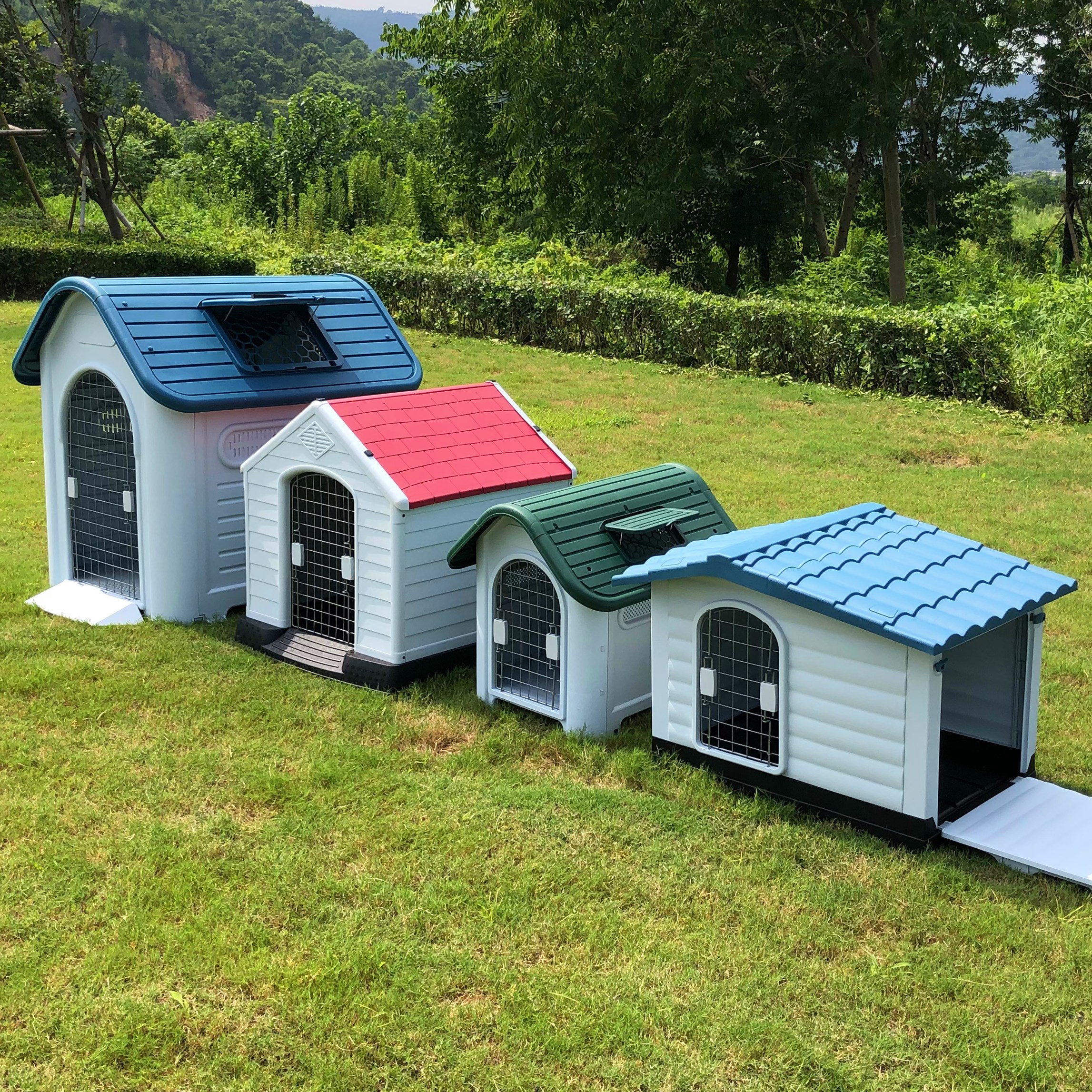 This Modern Dog House Is Made With Grass Ramp, and An Automatic Water ...