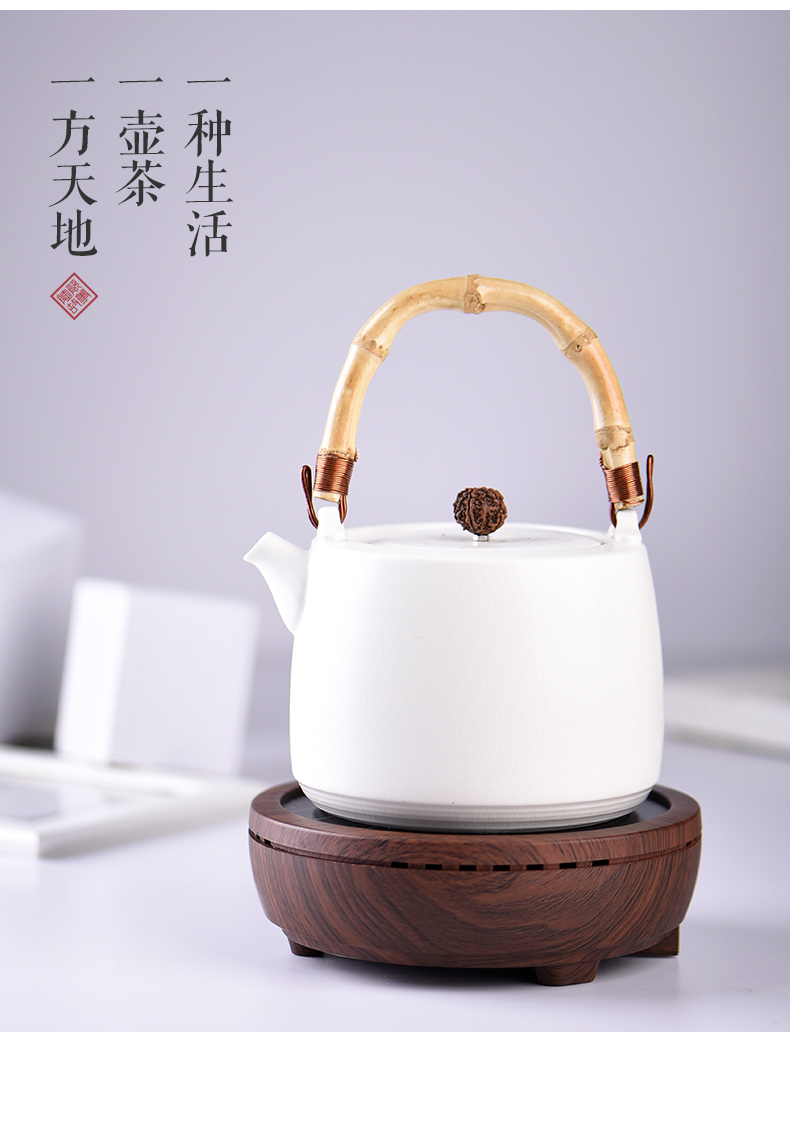 Electric ceramic story TaoLu boiled suit high - temperature thickening glass teapot tea set single pot of domestic tea stove to boil tea