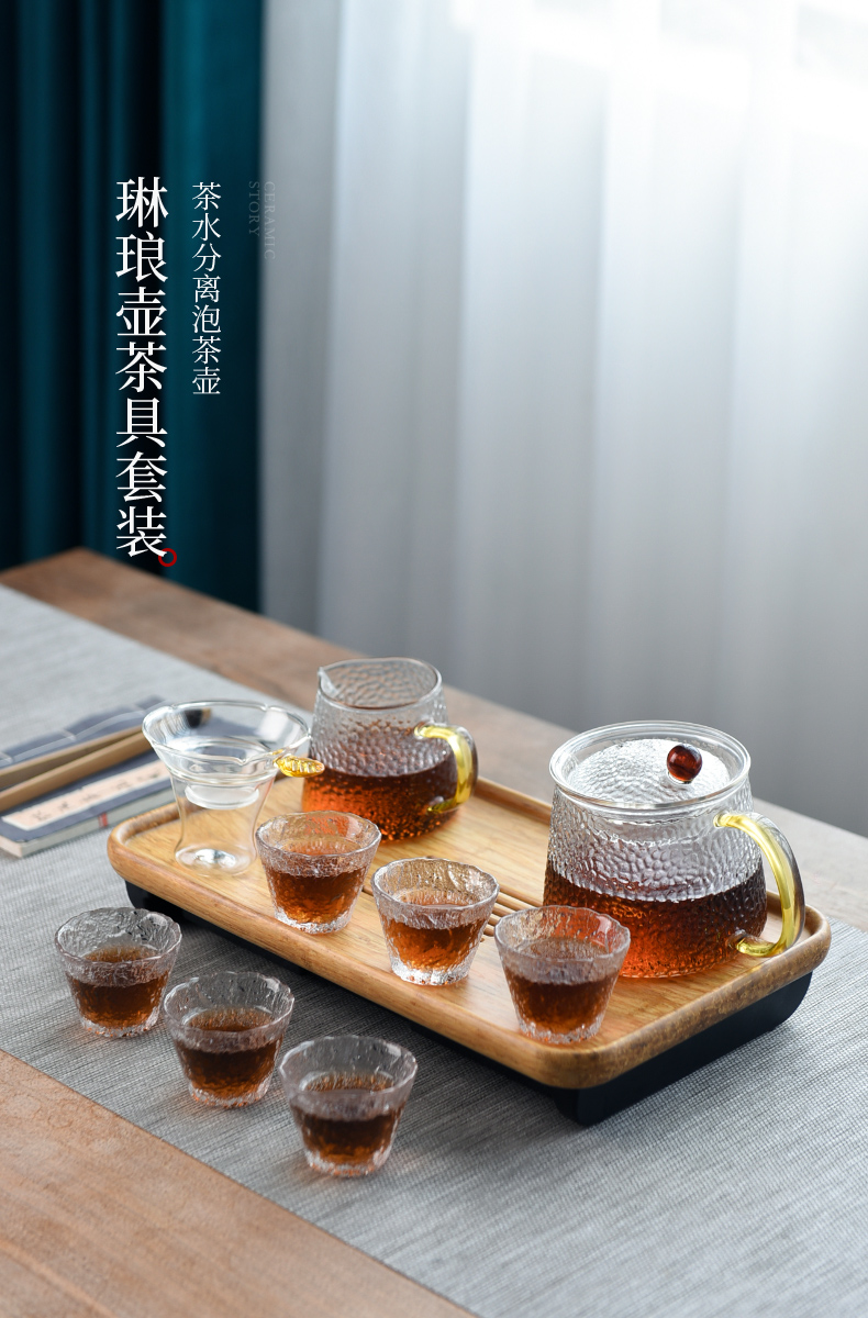 The Story of pottery and porcelain making tea with a suit of household contracted sitting room small office the tea set of the tea taking kung fu tea set