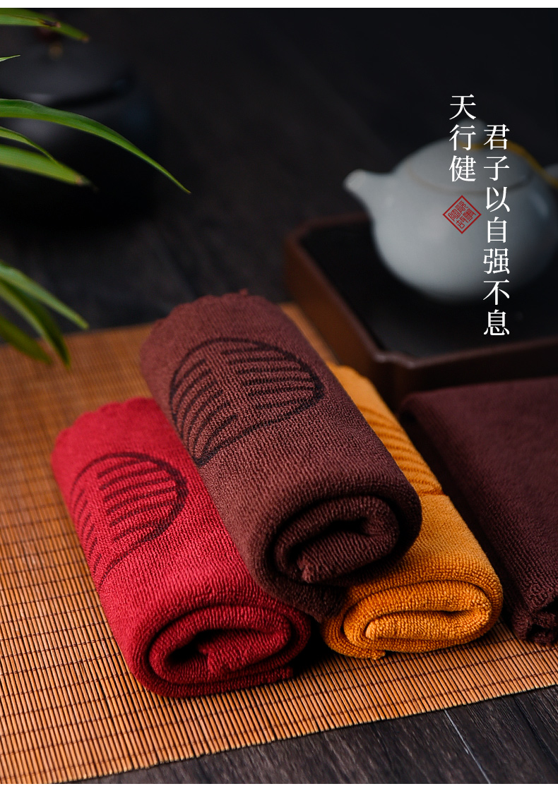 Ceramic story bibulous high - grade tea tea towel cloth pad zen Chinese style tea special tea tea table cloth towel cloth