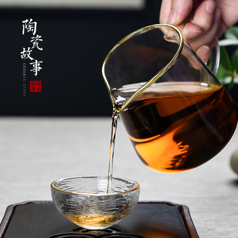 Ceramic fair story glass cup) suit large high - grade tea sea kung fu tea tea accessories thickening points