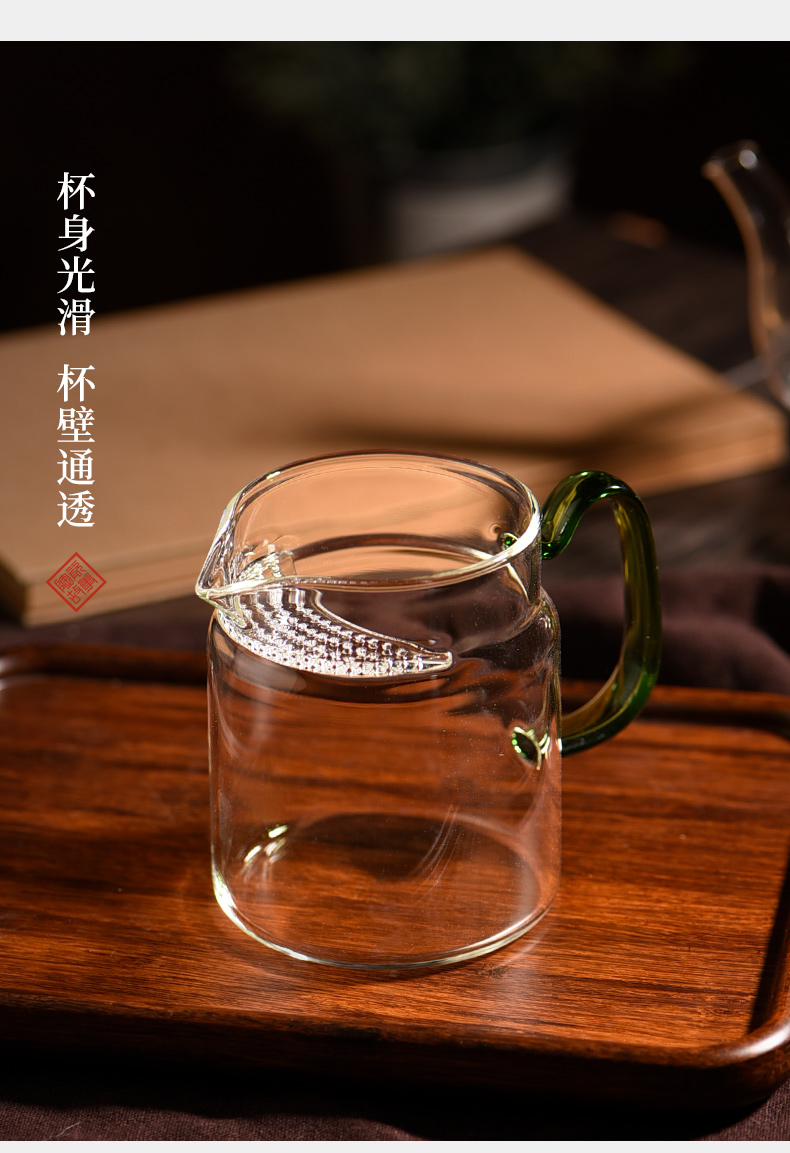 Ceramic fair story glass crescent cups of green tea special) filter one tea tea accessories points