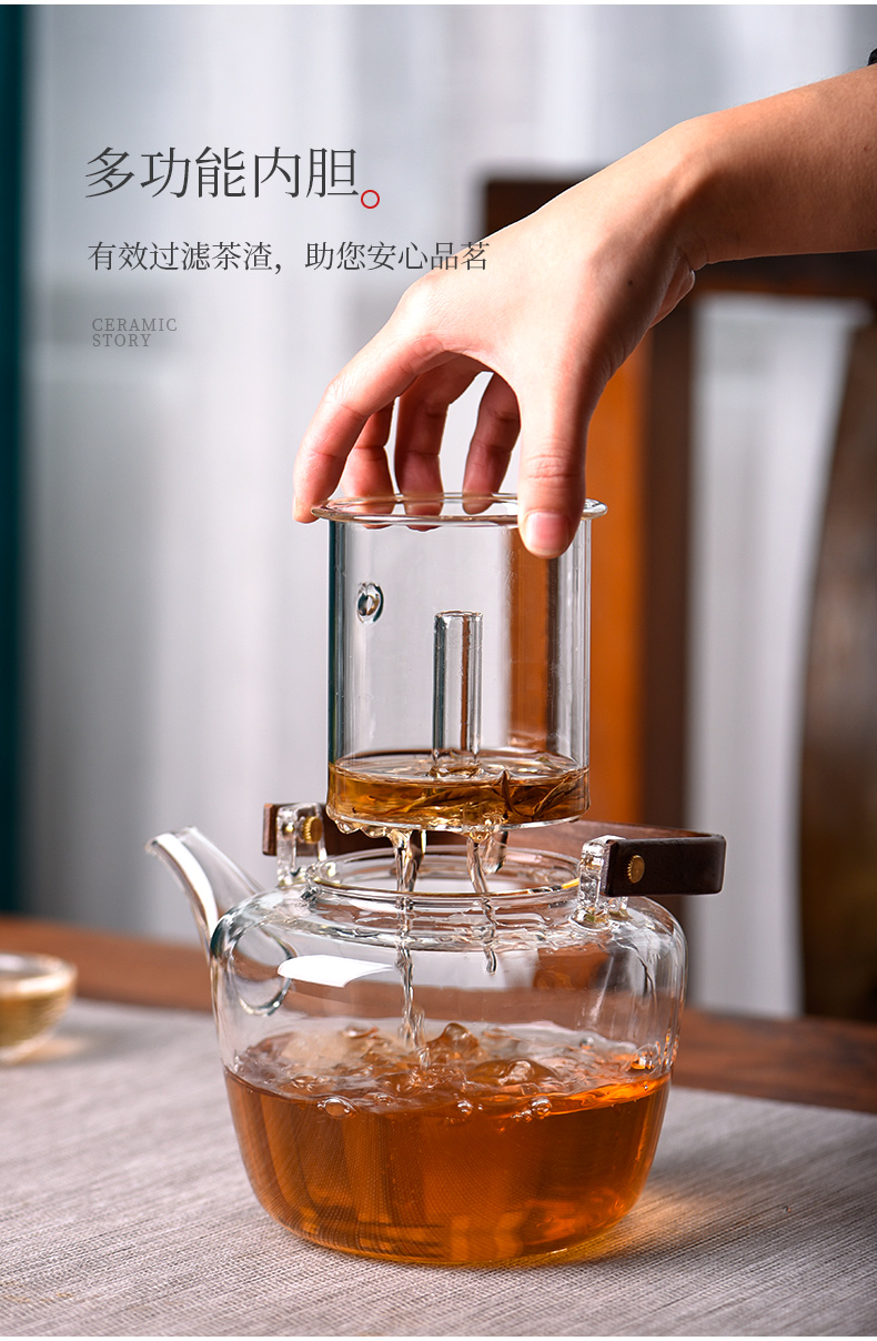 Ceramic teapot story electric TaoLu cooked this suit refractory glass teapot household teapot tea stove to boil tea