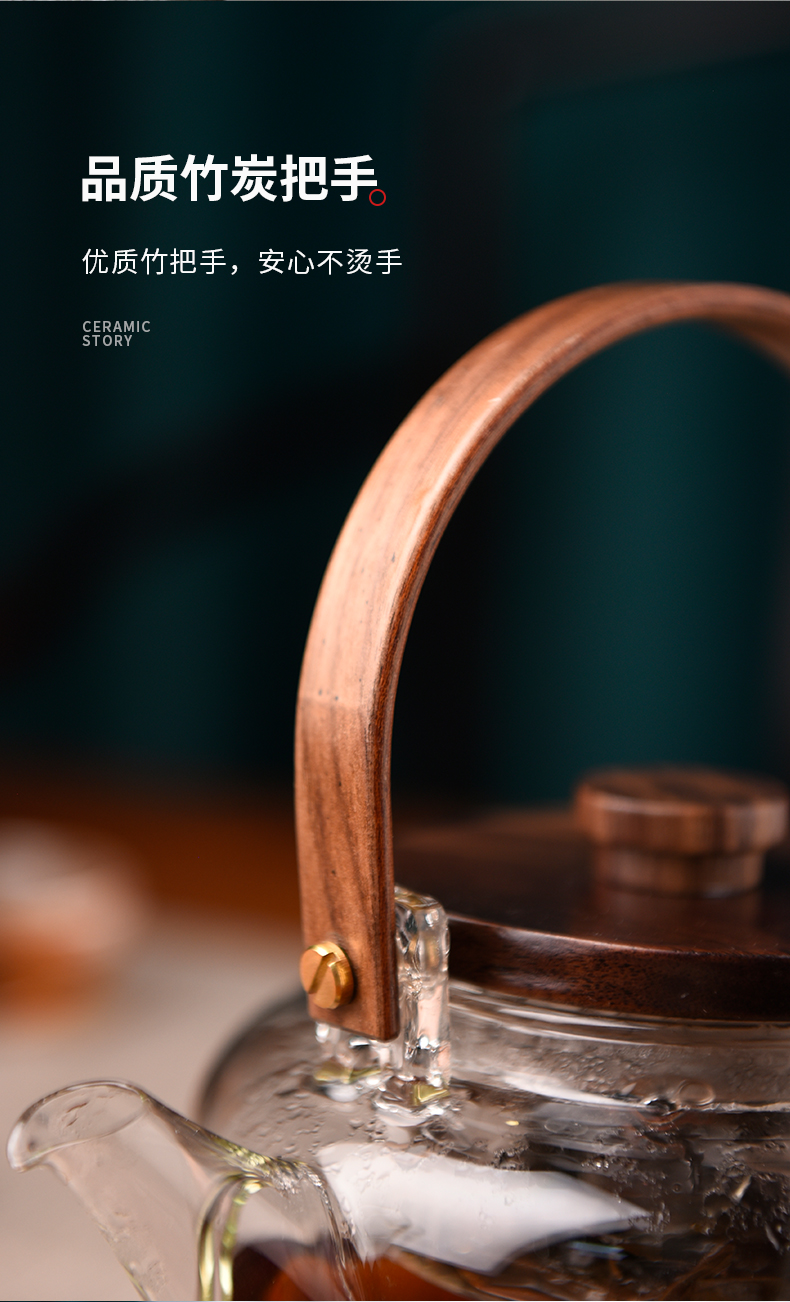 Ceramic story cooking pot glass tea set household spend large capacity high temperature electric teapot TaoLu boil tea