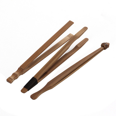Story manual antiskid against hot ChaGa bamboo tweezers with kung fu tea cups 6 gentleman accessories