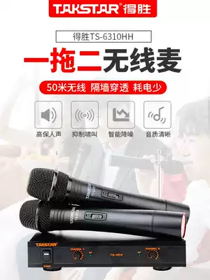 Takstar victory TS6310HH wireless microphone one drag two microphone home ktv singing stage Desheng