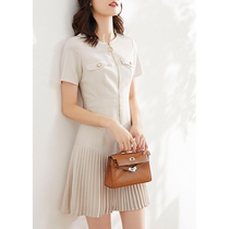 MALCENL KLON Good quality summer sexy not vulgar S-type now knock knock knock show thin pleated dress