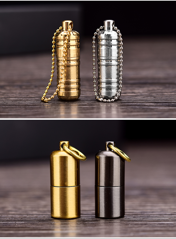 Mini nhẹ siêu nhỏ cá tính sáng tạo di động thu nhỏ bánh xe nhỏ dầu hỏa nhẹ hơn hoài cổ retro nam bật lửa hình súng