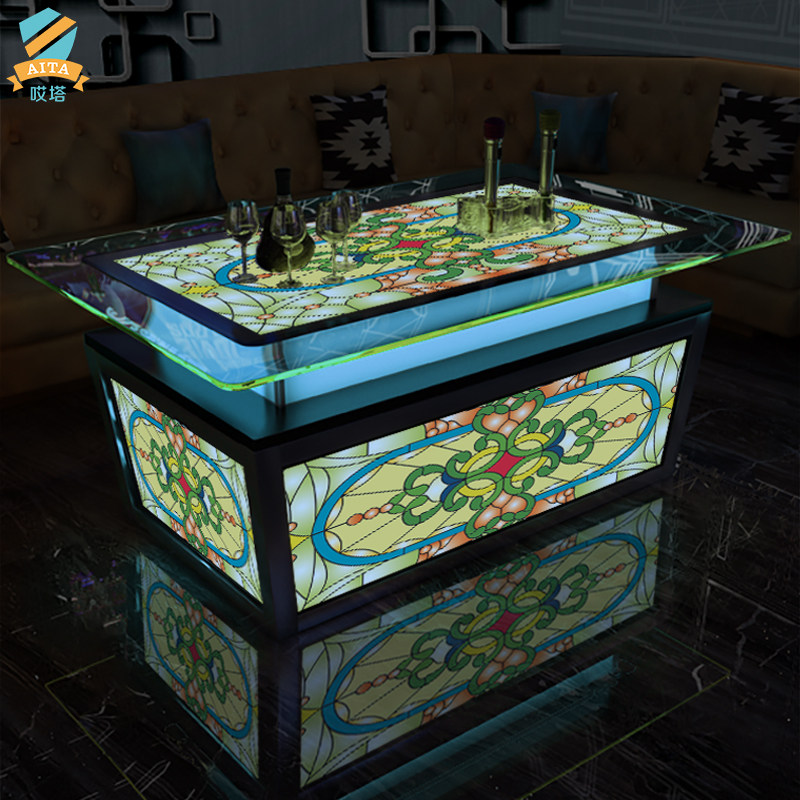 2021 New KTV Specialized Tea Several Euro - colored LED Lighting Bar Guangdong Bar Customized