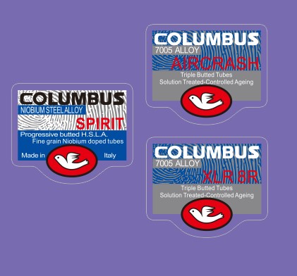COLUMBUS 7005 ALLOY PIPE LABEL