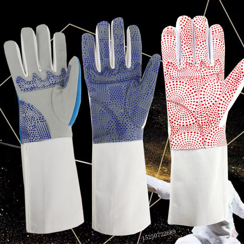 Fencing Gloves Flowers Sword Sword sword Resword Children's adults can participate in the competition anti-slip point plastic washable equipment suit-Taobao