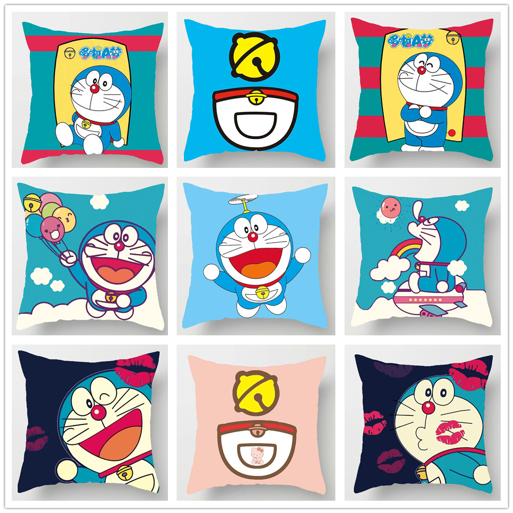 Cartoon A Dream Doraemon chất béo màu xanh mèo Doraemon gối bìa đệm gối trẻ em món quà - Trở lại đệm / Bolsters bộ chăn gối ngủ văn phòng giá rẻ
