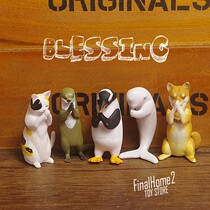 Bulk blessing worship worship small animal Penguin cat dolphin model ornaments doll toy doll