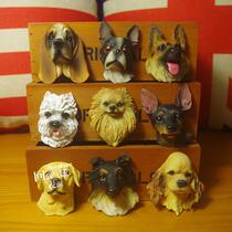 Export refrigerator patch shepherd dog pine lion cocker spaniel pomoto pet dog three-dimensional simulation magnetic message post