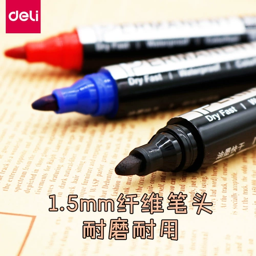 Многоразовый водонепроницаемый маркер, лайнер, водонепроницаемая ручка-роллер, черные красные синие чернила, не выцветает, 10 шт