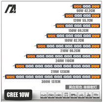 Car Lighting Spotlight SUV Cross-country LED Roof Retrofit Fog Lights Mid Net Front Bar Yellow White Bicolor Strip Lamp