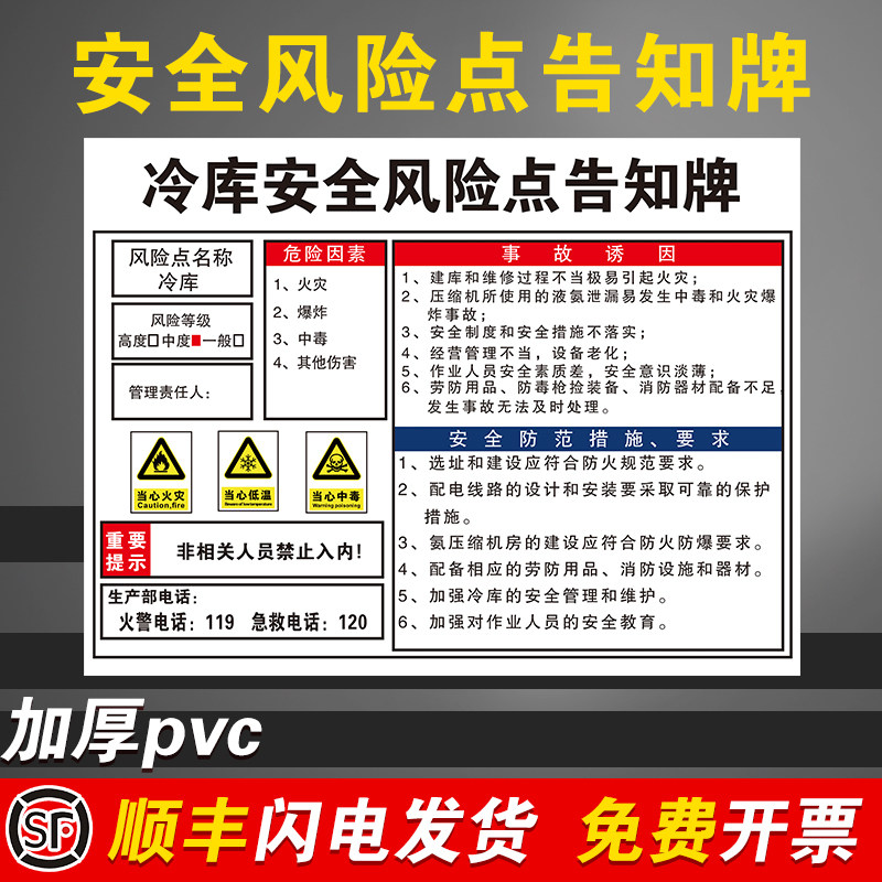 Refrigeration Storage Safety Risk Point Notified Hazardous Source Distribution Room Air Pressure Injection Molding Machinery