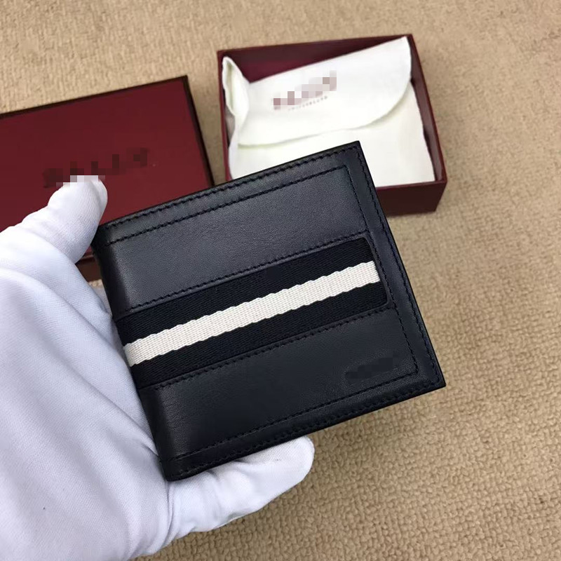 Classic, Fashionable and Versatile Men's Wallet Wallet Genuine Leather Wear-Resistant Card Holder Short Wallet Simple Wallet Card Holder