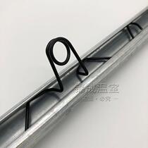 Greenhouse accessories card slot Press wire adhesive hook double hook Black Press slot lead spring with hole in the middle eight-character Spring