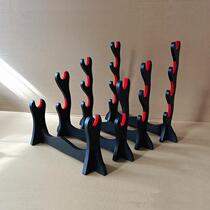 Sword frame solid wood samurai sword frame Han sword Taiji long short sword shelf weapon frame small sword frame