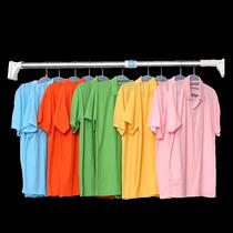 Non-perforated telescopic rod balcony cool drying Rod stainless steel curtain rod support bar shower curtain rod drying rack clothes drying Rod