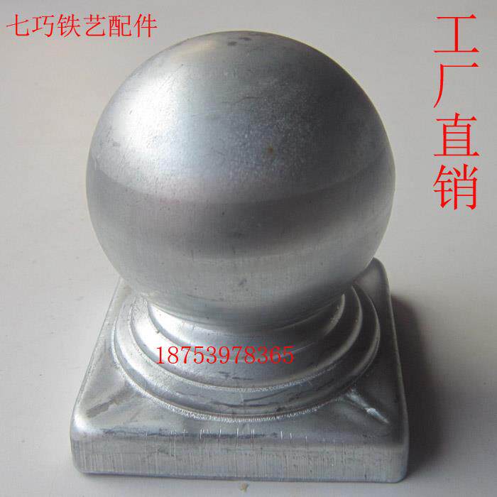 Iron Art Accessories Trim Column Head Zinc Steel Guard Rail Accessories Iron Art Flower Leaf Square Tube Cap Round Pipe Column Head Tube Cap