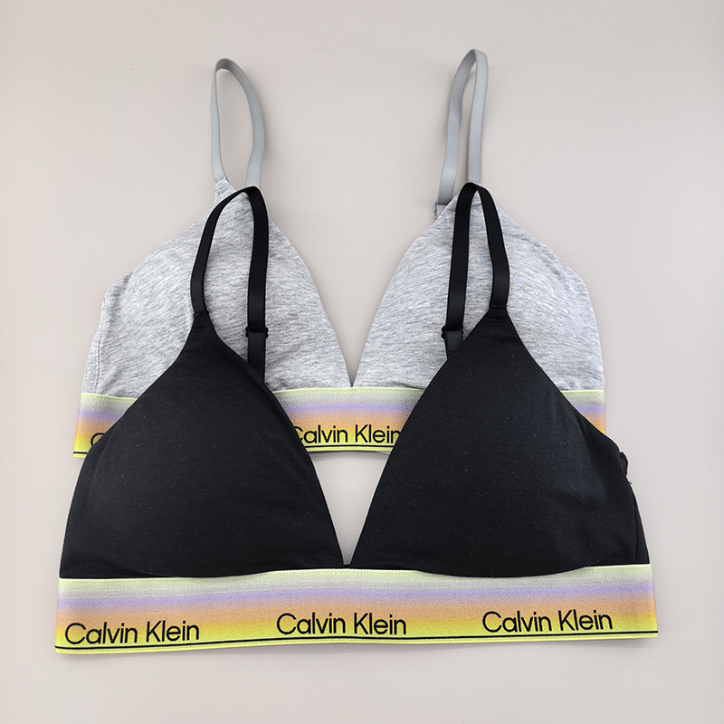 [Triangle Cup] Ck Underwear Women's Wireless Soft Support Comfortable Removable Pad Sexy Lightweight Bra Qp8865