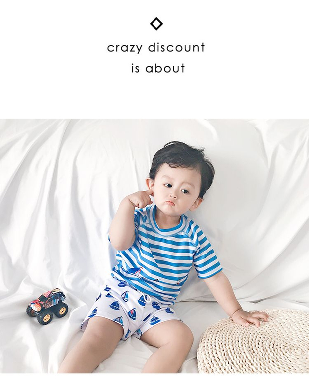Đồ bơi cho trẻ em bé trai Chia áo bơi dễ thương Áo chống nắng trẻ em Hàn Quốc Bộ đồ bơi cho bé - Bộ đồ bơi của Kid đồ bơi be gái 8 tuổi