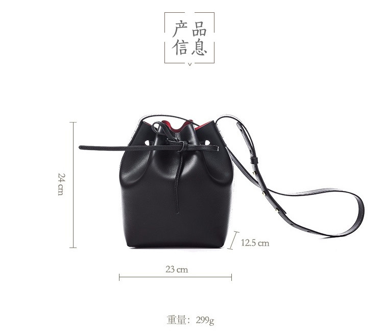 网易严选 挚爱纽约水桶包 美国进口粒面小牛皮 图21
