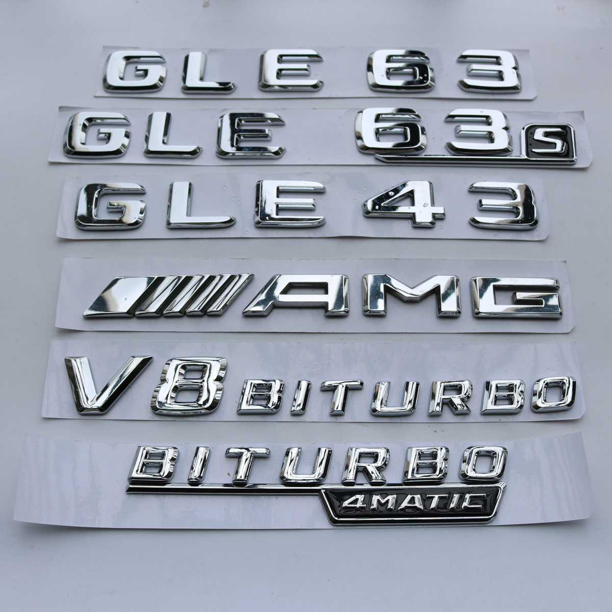 Benz car GLE63S GLE63S GLE43 GLE53 AMG rear tail mark BITURBO 4MATIC leaf plate side mark