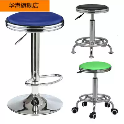 Small round stool rotating bar chair modern simple front table chair beauty stool lifting large industrial chair laboratory working stool