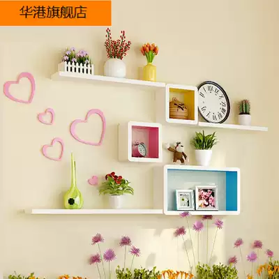Wall shelf living room TV background wall decorative frame Wall Wall Wall storage