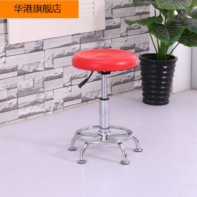 Stool with wheel chair lift High-foot stool Daigong rotating beauty orange massage bed Special A shop backrest Hair circle gallery