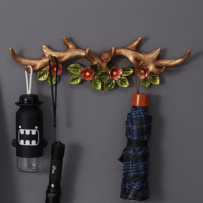 Antler hook European creative wall decoration wall coat rack hook bedroom clothing store wall decoration hook