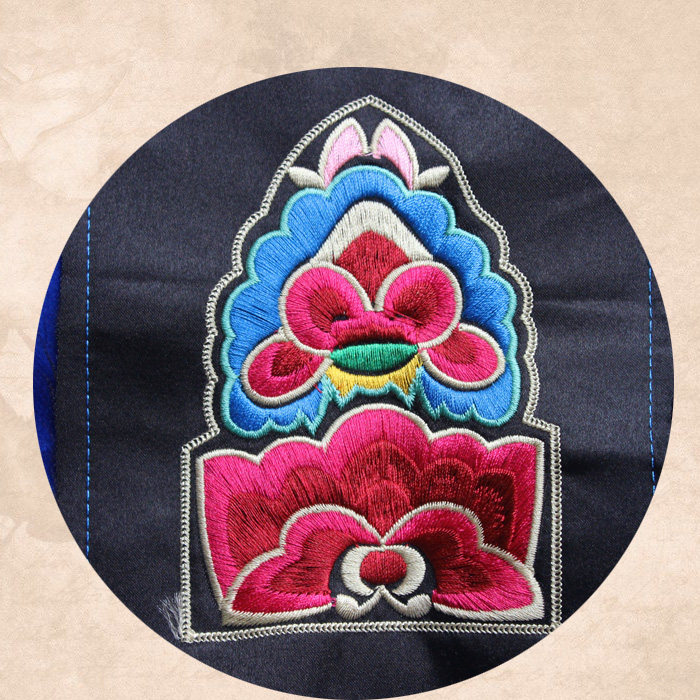 Daishan far machine embroidery small embroidery piece small cloth paste diy handmade accessories