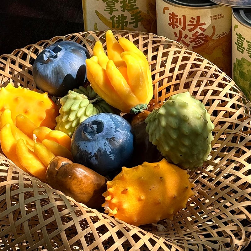 万物香铺西双版纳灵气水果香氛蜡烛情人节造型生日礼物增香香薰