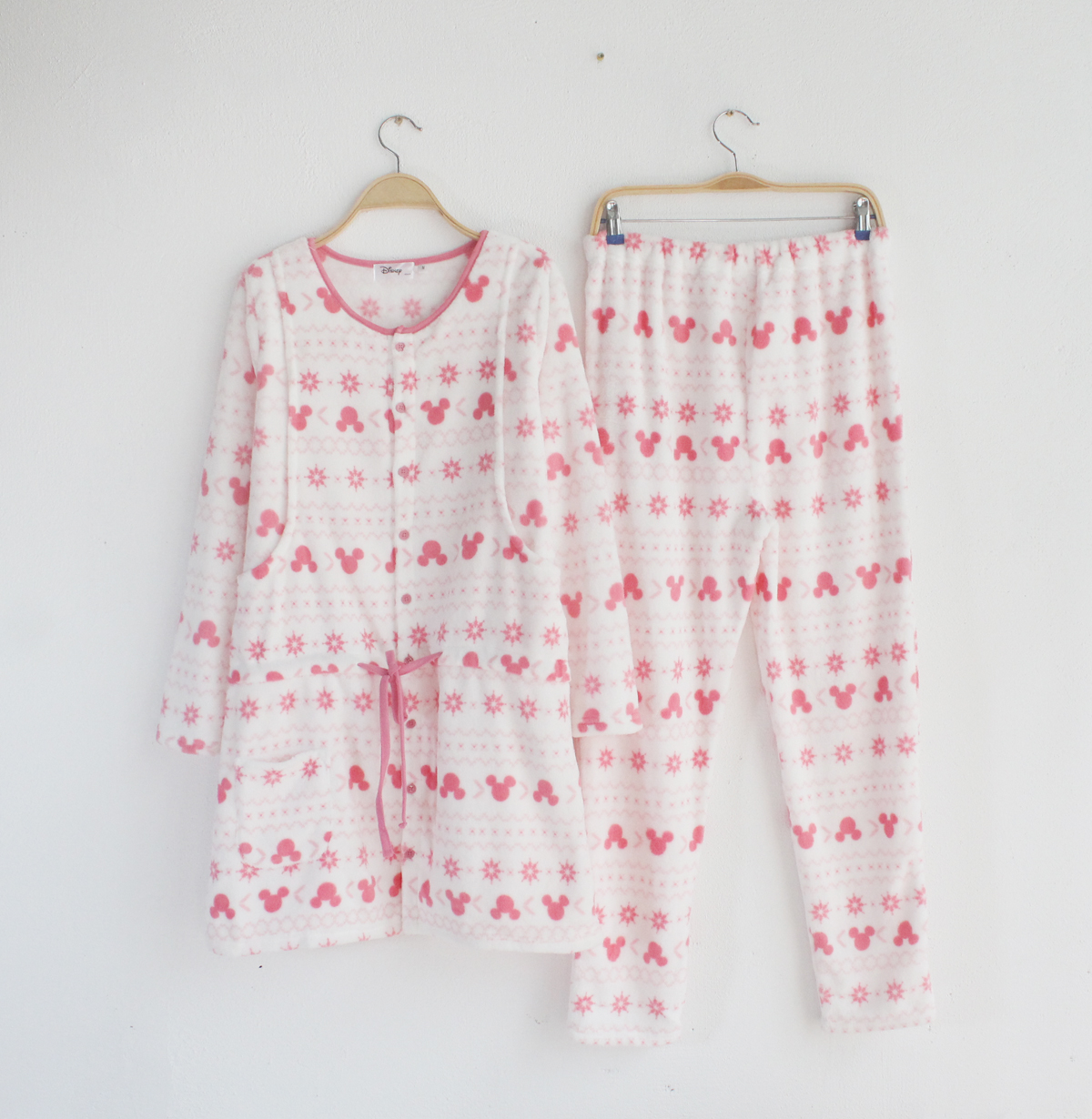 Autumn-winter pregnant woman's pyjamas in coral suede for long version of pregnant woman breastfeeding suit lactation convenient postpartum month for the home