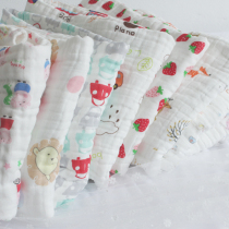 Baby Bath Towel Pure Cotton Six Layers Gauze Cartoon Pattern Bath Towels Soft Bubble Yarn Absorbent Bath Towels 110 * 110