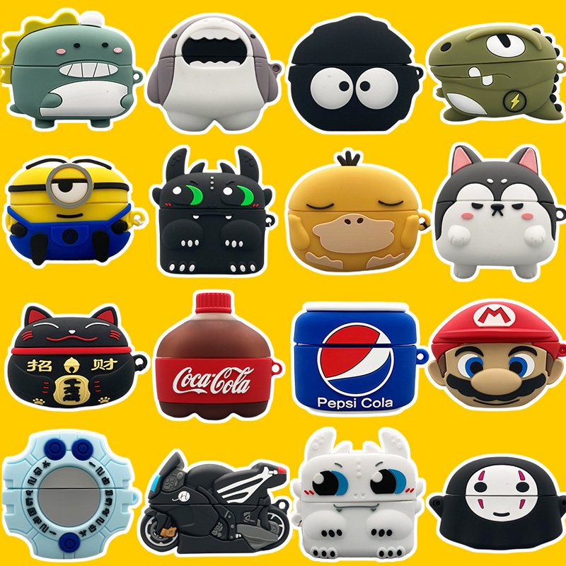 Suitable for Huawei freebudspro protective sleeve silicone soft freebuds pro headphone sleeve Cartoon anti-fall Huawei Pro Bluetooth headphone charging case protection shell free