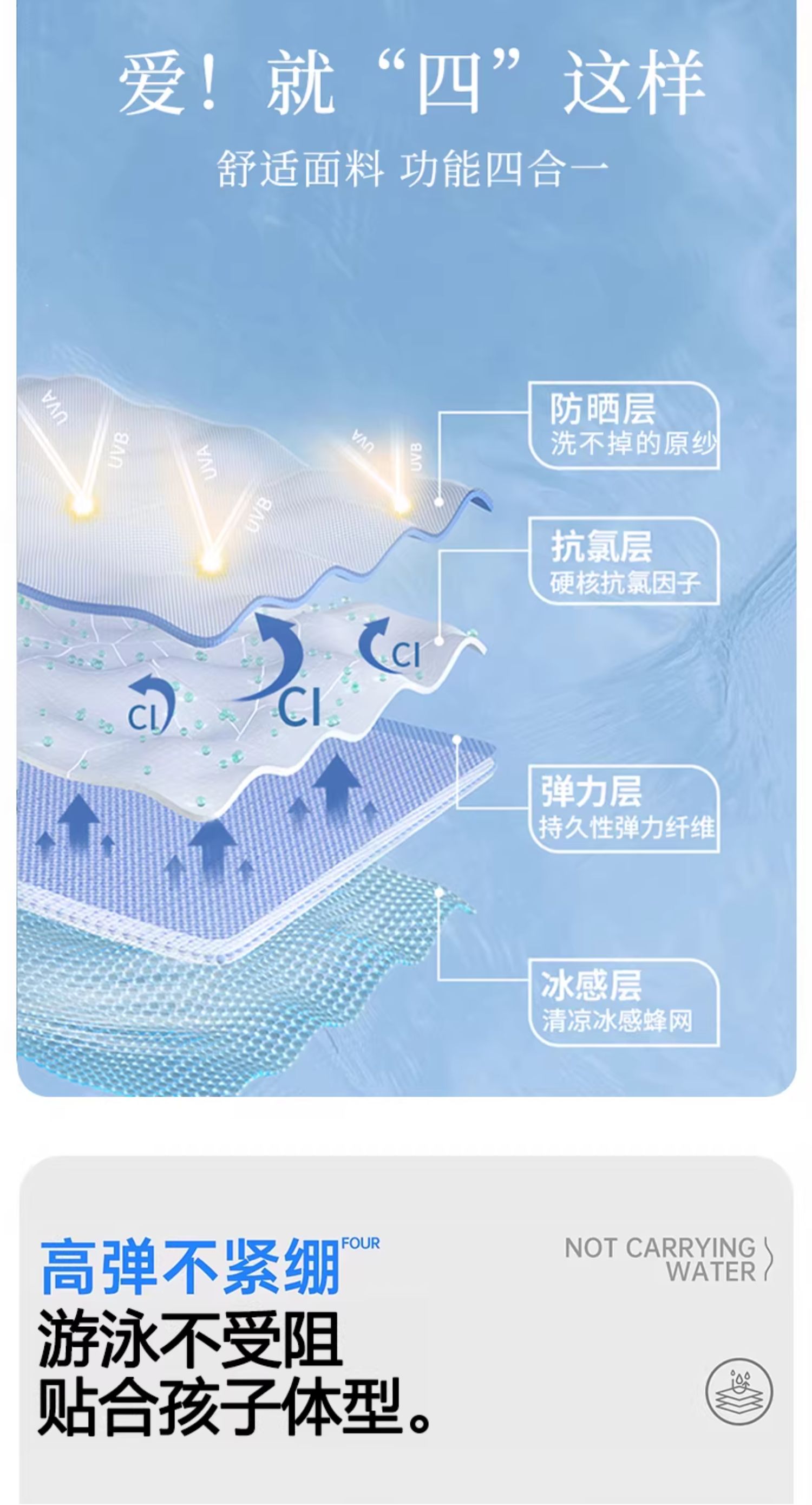 女童泳衣2026新款夏季初中生女孩带胸垫泳装速干中大童分体游泳衣 — 7