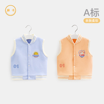 Baby Marcars Spring and Autumn Wear thin knitting coat Boys and girls Camper Shoulder Baby Vest Childrens Pony Clip