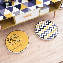 Nordic ins cotton and linen cloth futon mat round sponge cushion geometric tea ceremony round yoga mat thickened cushion