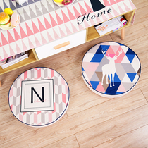 Shangxin futon cushion round thickened cotton and linen fabric Nordic bay window removable and washable tatami floor sponge cushion