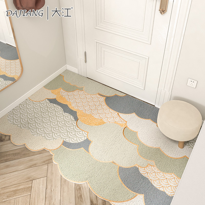 Dajiang ground mat can cut net red silk ring into the door mat into the door foot mat for home outdoor mat large doorway rug