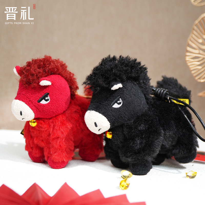 Jinli Shanxi Cultural and Creative Year of the Horse Plush Pendant Ornament Horse Shape Creative New Year Gift