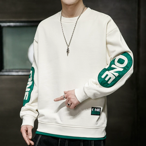 Демисезонная толстовка, флисовый зимний очень большой лонгслив для отдыха, оверсайз, большой размер, с рукавом