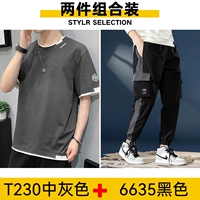 [Набор] 230 средний серый + 6635 черный